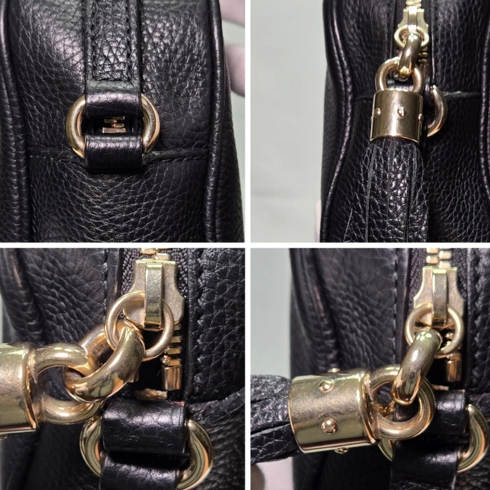 GUCCI Pebbled Calfskin Small SohoDisco Crossbody Bag - Picture 9 of 14